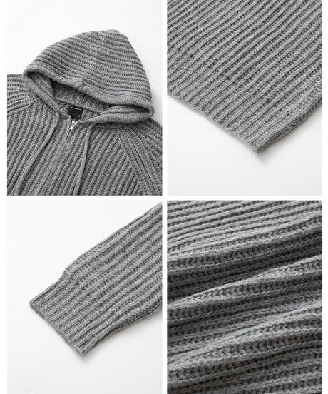 RELAX ZIP HOOD CARDIGAN
