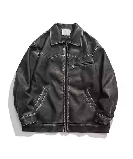 FAUX LEATHER VINTAGE RIDERS /2color