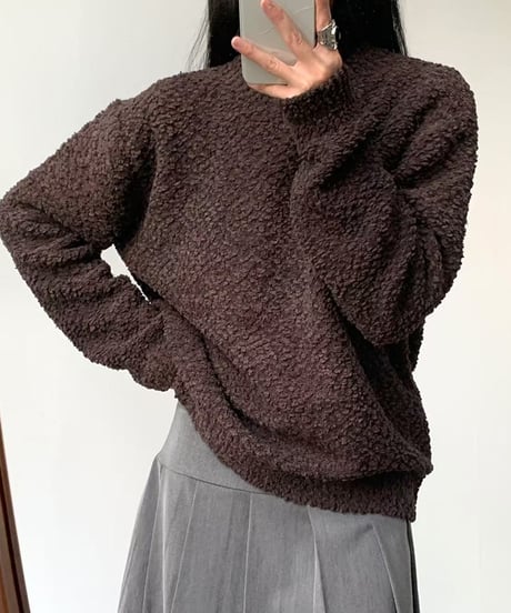LOOSE CLOUD KNIT PULLOVER /2color