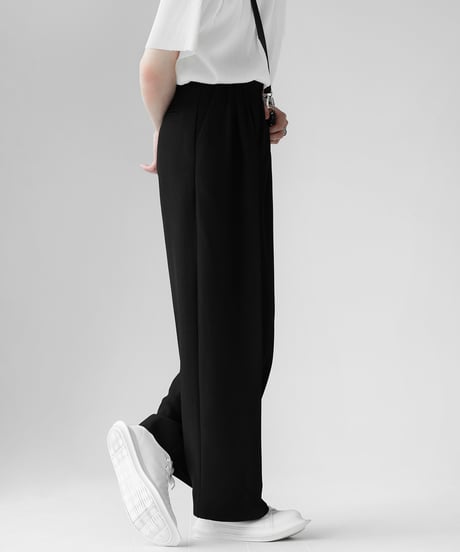 LOOSE DRAPE TUCK PANTS /3color