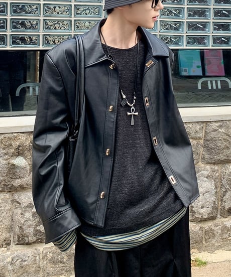 LUXLOCK FAUX LEATHER JACKET