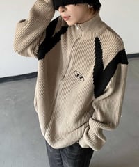 OLD SCHOOL ZIPPER CARDIGAN /2color