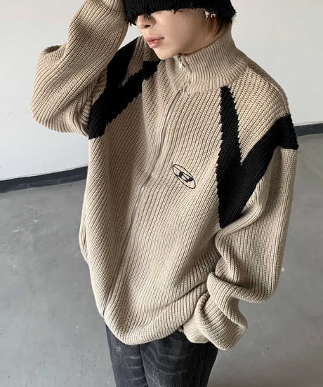 OLD SCHOOL ZIPPER CARDIGAN /2color