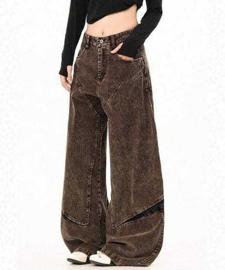 CORDVAULT WIDE PANTS  /2color