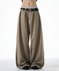 LAXPLEAT WIDE PANTS /2color