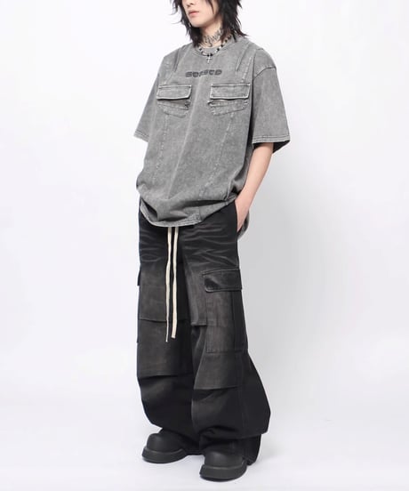GRUNGE UTILITY TEE /2color