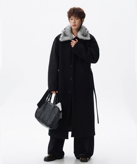 LUXFUR WOOL COAT /3color