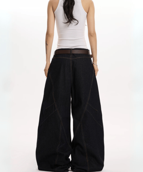 【予約販売】BUTTONDROP WIDE DENIM