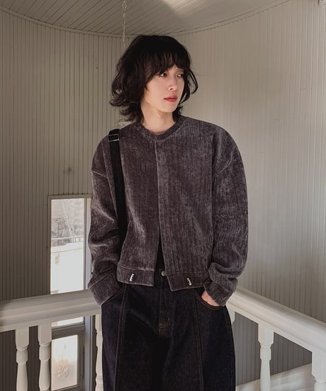 VELVET NOIR SHORT JACKET /2color