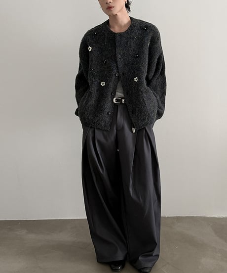 HAND-BEADED FLORAL LUXURY CARDIGAN