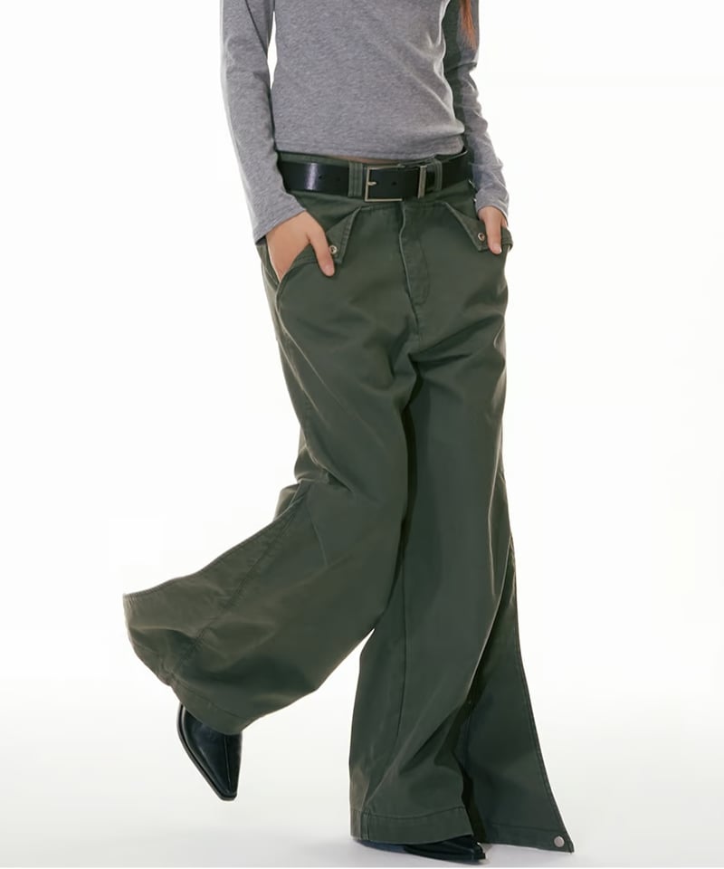 WIDE STRAIGHT WORK PANTS /2color | Urban Edge