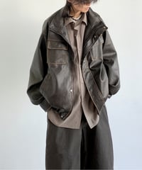VINTAGE FAKE LEATHER RIDERS /2color