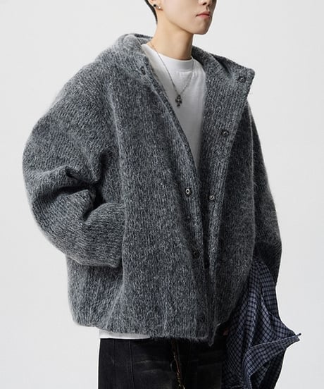 COZYHOOD WOOLLIKE KNIT /2color