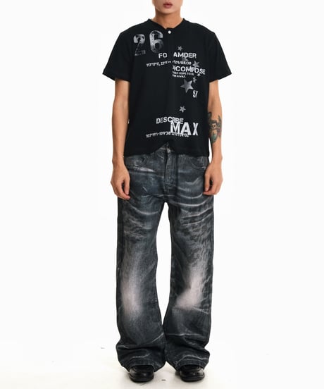 SHADOWLEOPARD BAGGY DENIM