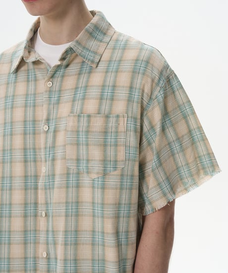ROUGH CUT PLAID SUMMER SHIRT /2color