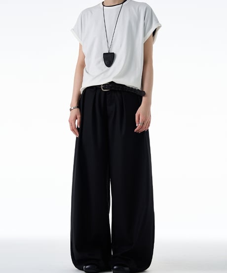 LAXPLEAT WIDE PANTS /2color