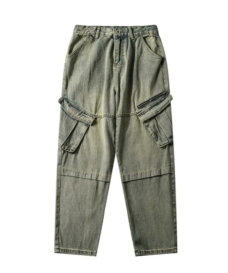 VINTAGE WASH CARGO DENIM /3color