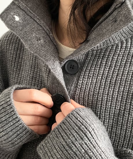 HALF BUTTON LOOSE TURTLE /3color