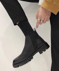 FAUX LEATHER SIDE GORE BOOTS