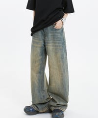 OLD WASH WIDE LEG DENIM
