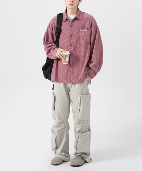 TIE-DYE CORDUROY LOOSE SHIRT /3color