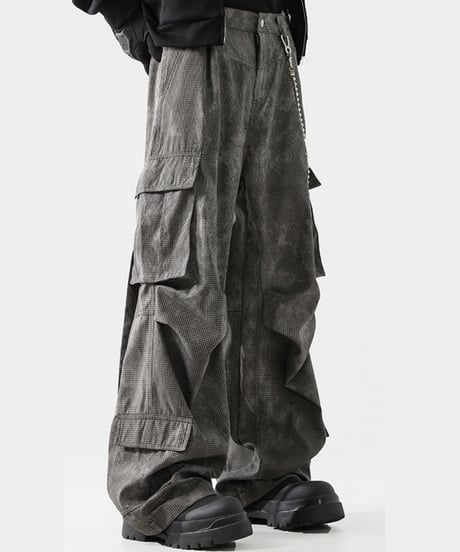 WIDE LEG CARGO PANTS /2color