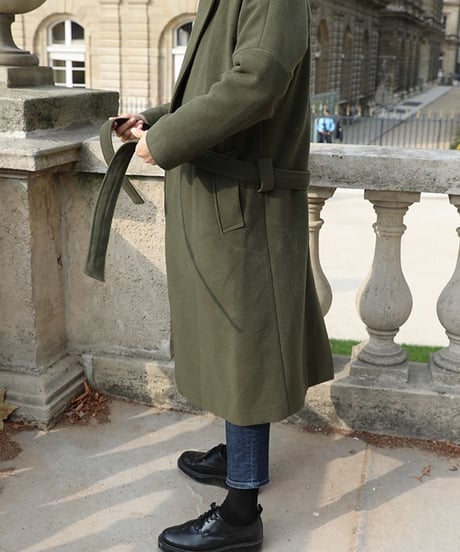 WOOL-LIKE CHESTER COAT /4color
