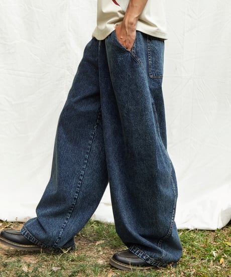 CURVEPANEL LOOSE DENIM /2color