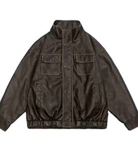 VINTAGE FAKE LEATHER RIDERS /2color