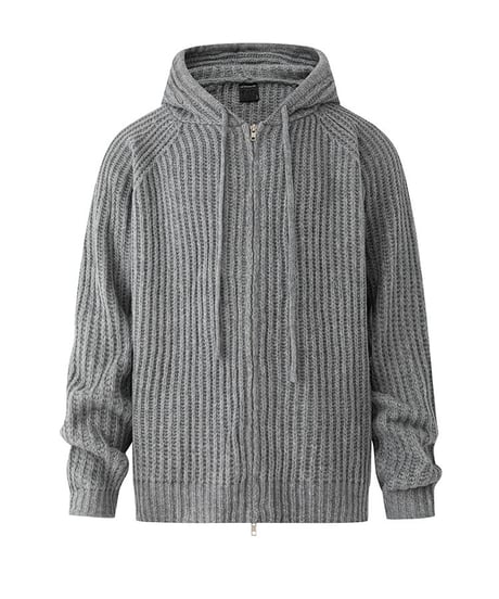 RELAX ZIP HOOD CARDIGAN