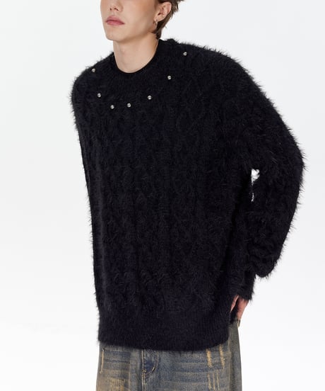 NOBLESTUD CABLE KNIT /2color