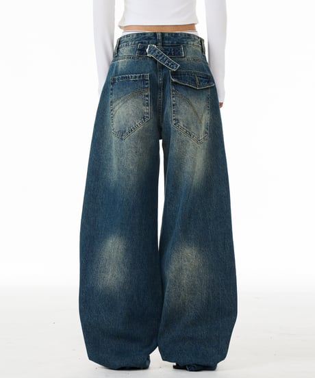 STUDFADE LOOSE DENIM /2color
