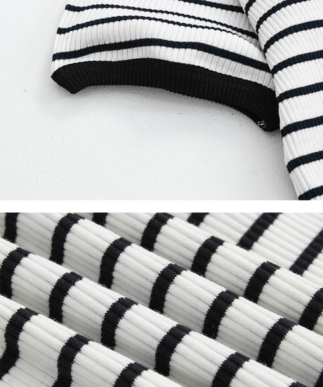 CLASSICBORDER HENLEY TEE /2color