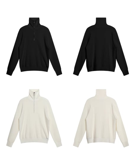 COOL EDGE HALF ZIP KNIT /2color