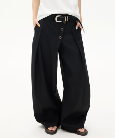 URBAN EDGE スラックスパンツ 黒 CATEGORY -BOTTOMS | Urban Edge