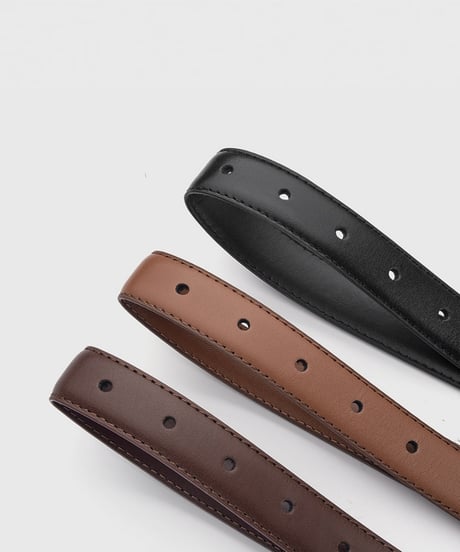 NOIRRIDGE LEATHER BELT