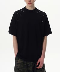 STAR RIVET CUTTING TEE /2color