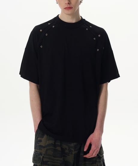 STAR RIVET CUTTING TEE /2color