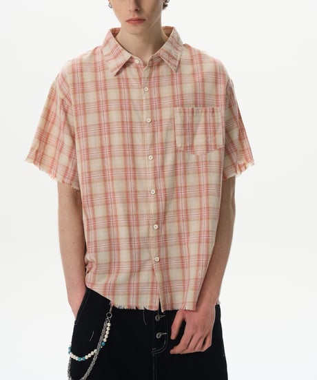 ROUGH CUT PLAID SUMMER SHIRT /2color