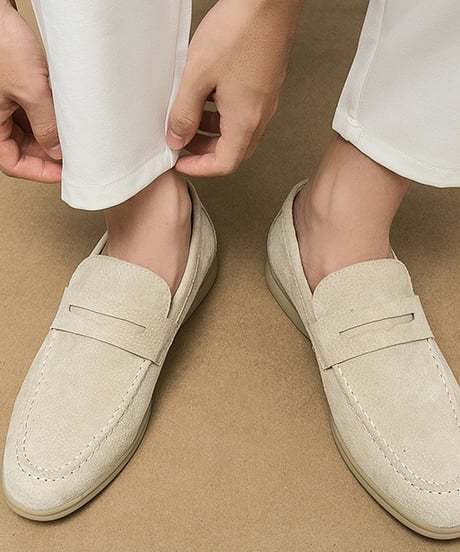 LUXURY SUEDE PENNY LOAFERS /3color