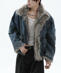 DENIMFUR FLAP JACKET
