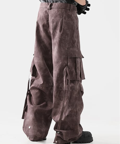 WIDE LEG CARGO PANTS /2color