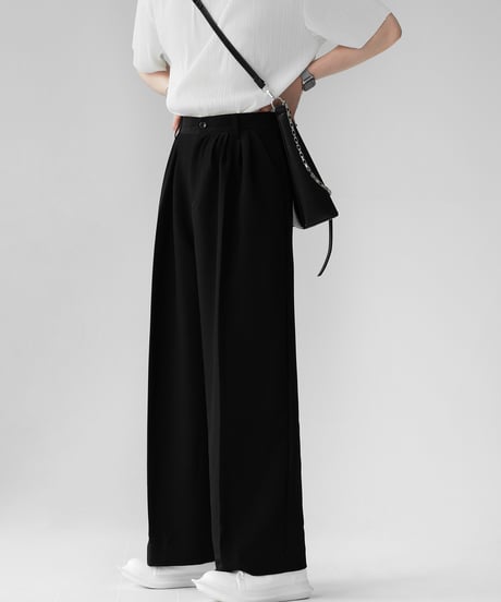 LOOSE DRAPE TUCK PANTS /3color