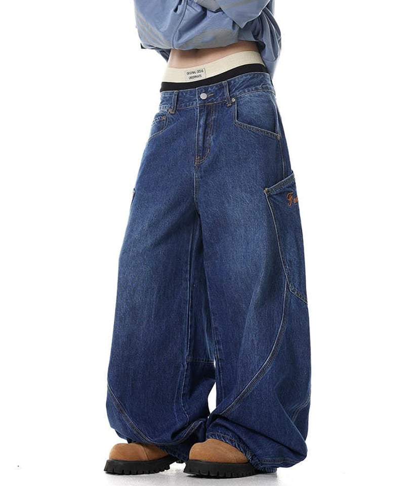 BARREL LEG WORK DENIM /2color | Urban Edge
