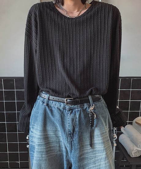 RIBTWIST LONG TEE