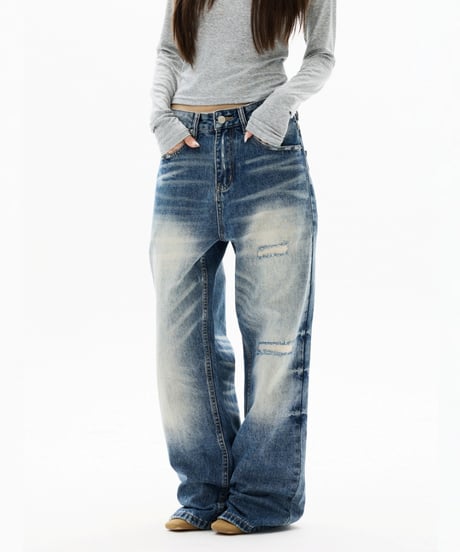 GRUNGEFADE STRAIGHT DENIM