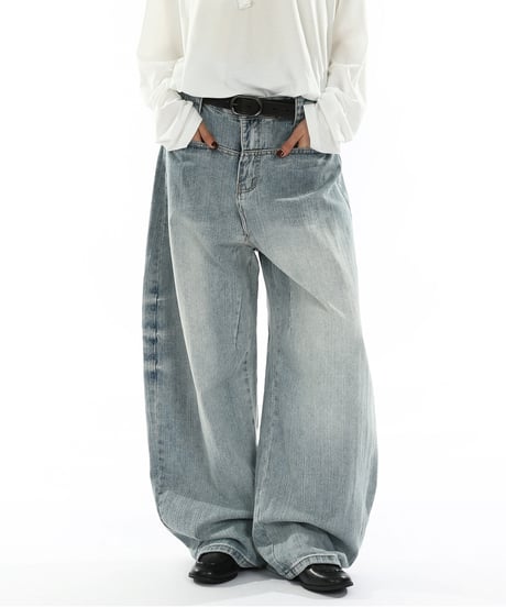 FADELINE LOOSE DENIM  /2color