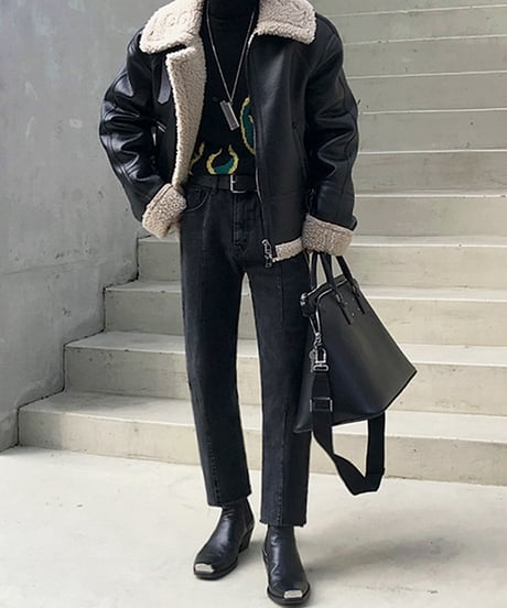 FAUX MOUTON JACKET