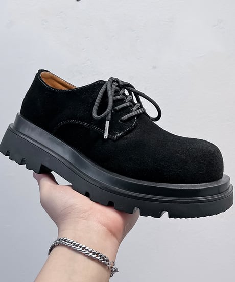 REAL LEATHER LOWTOP BOOTS /2color