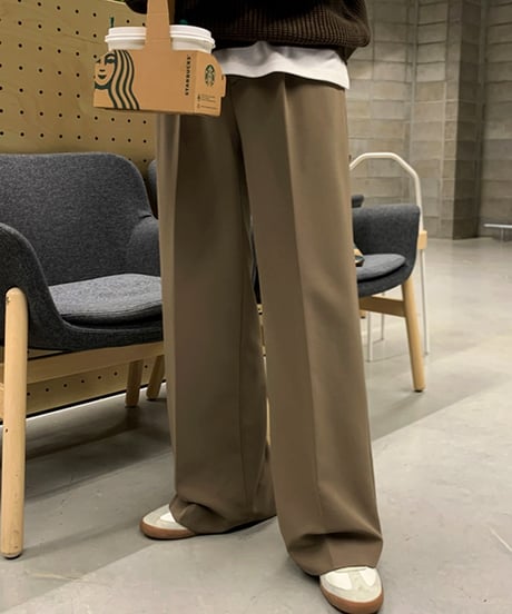 LOOSE STRAIGHT SLACKS /2color